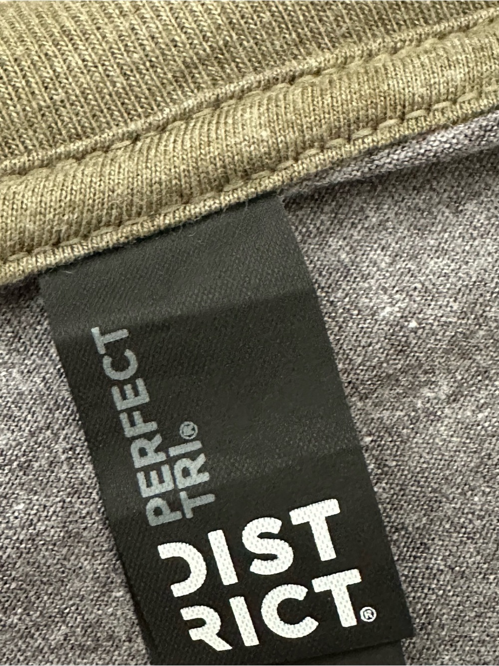 Men’s Raglan 3/4 Sleeve Baseball Tee Shirt - Olive & Grey - Twenty Twenty Co. - Picture 6 of 10